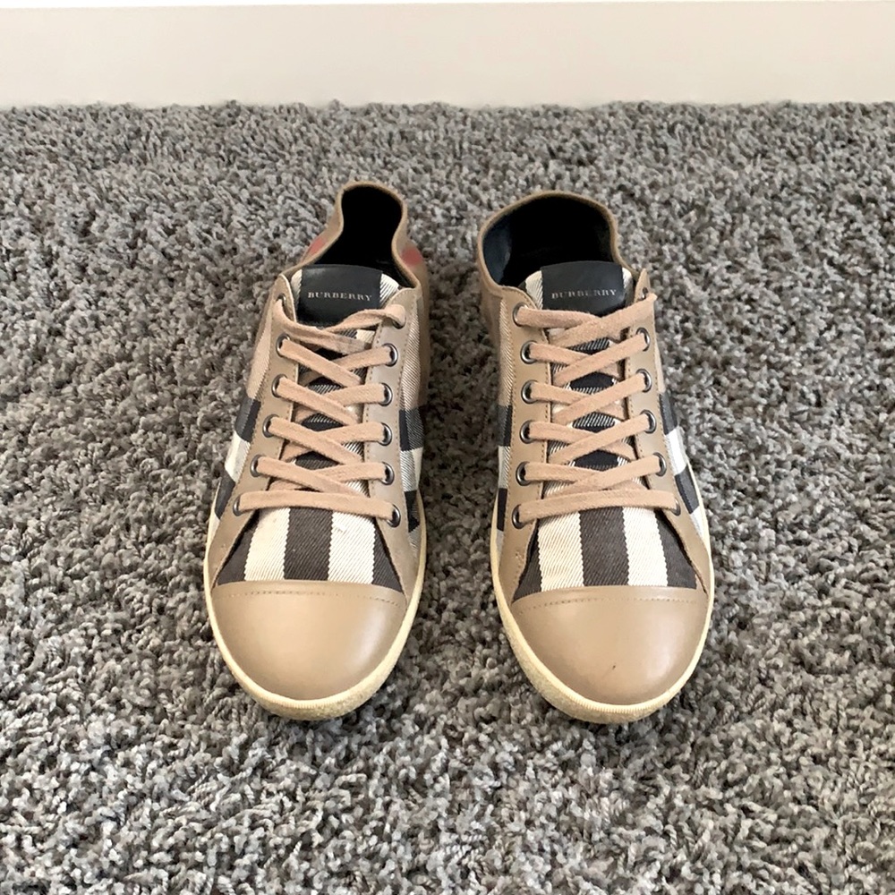 Burberry Casual Fashion Sneaker, Lightly worn, Color: Classic Dark Stone